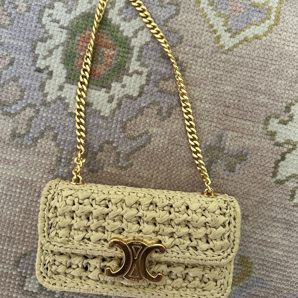 Gold Chain Woven Bag